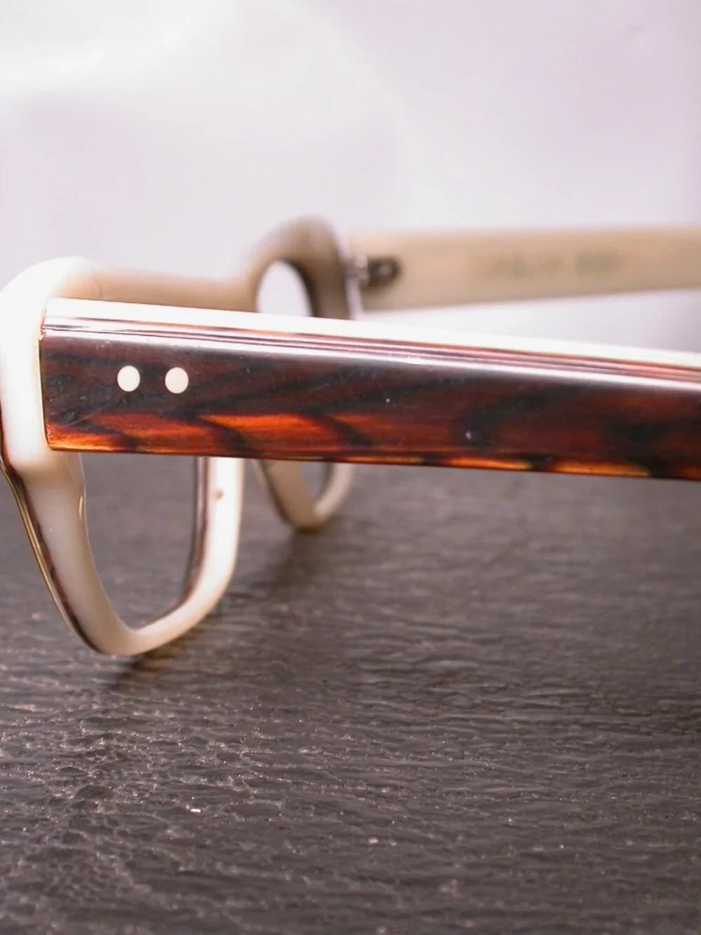Caroline Abram Lula Tortoise Stripe Eyeglasses Frames Made in France